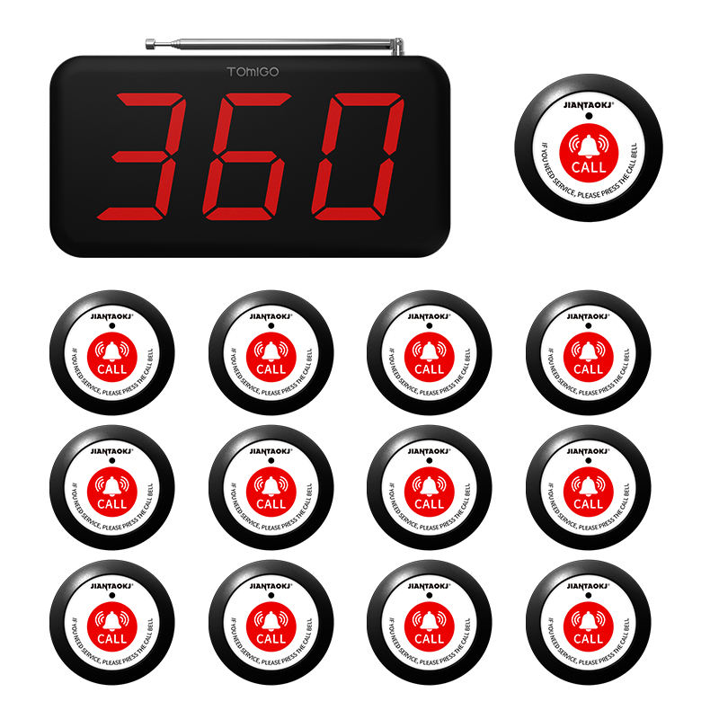 Home Security Companies - Bezprzewodowy system przywoływania kelnera z 3-cyfrowym