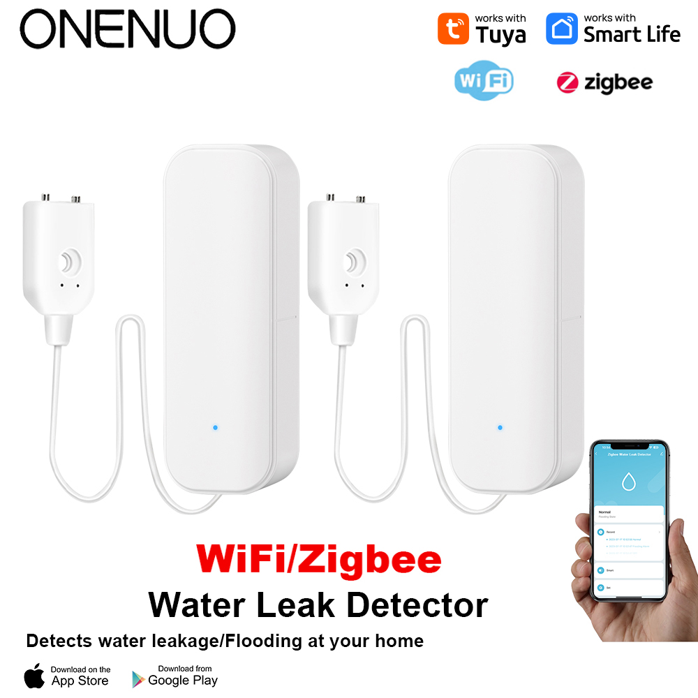 Home Security Gadgets - WiFi/Zigbee czujnik wody Tuya Alarm wycieku