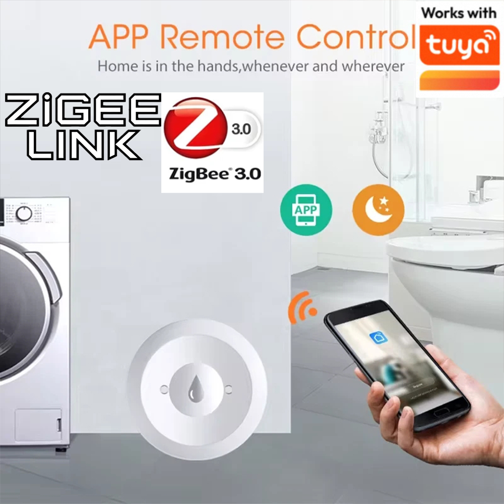 Home Security And Monitoring - Czujnik wycieku wody Tuya ZigBee 3.0,