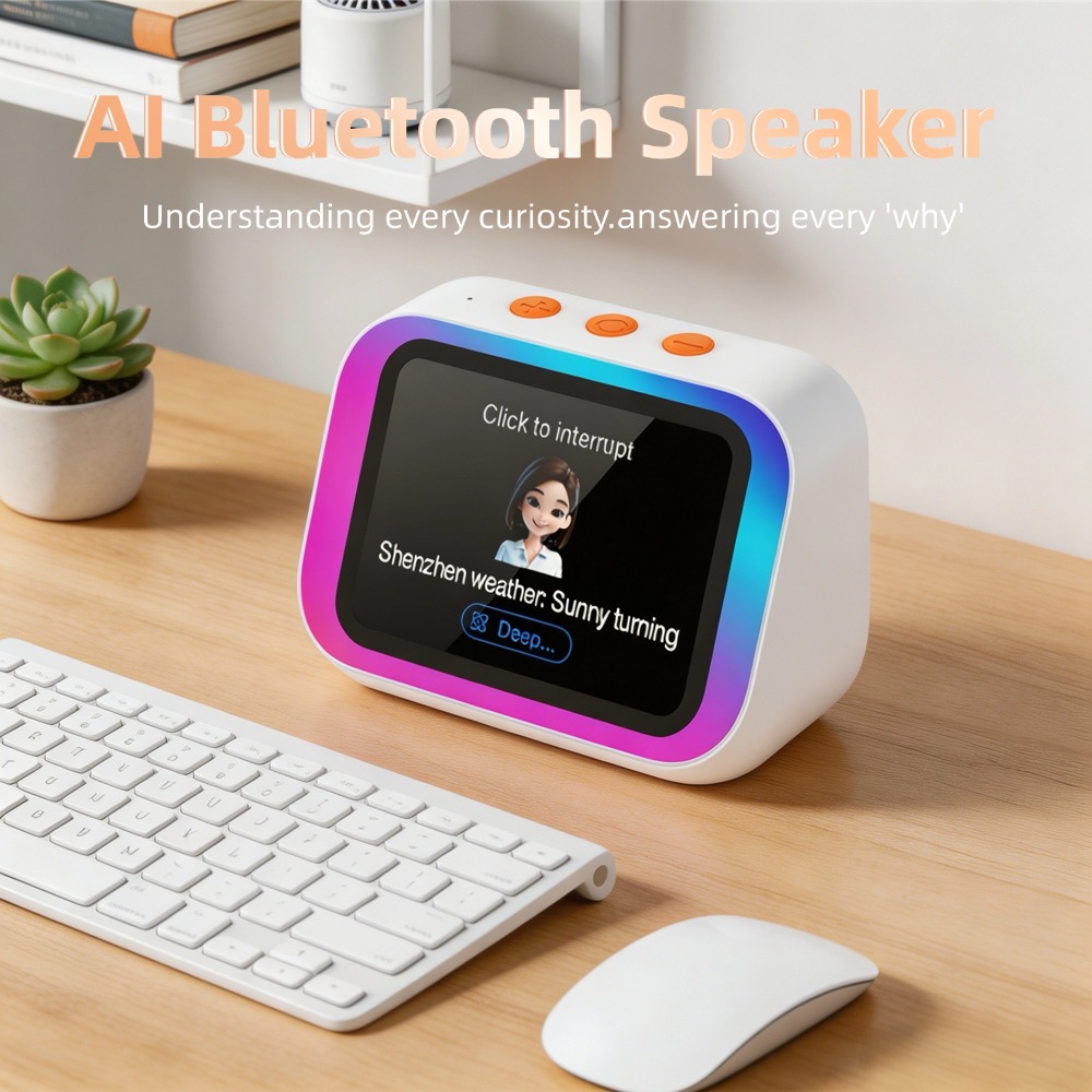 Home Security Gadgets - Głośnik Bluetooth AI 5.4, asystent głosowy