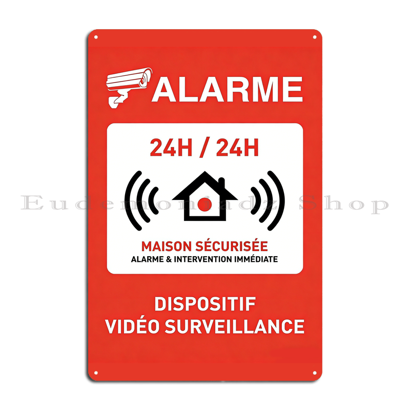 Retro Metalowy Znak Alarmowy 2 – Home Security Usa recenzja i cena