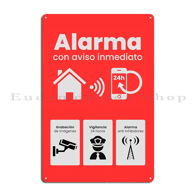 Retro Metalowy Znak Alarmowy 2 – Home Security Usa recenzja i cena