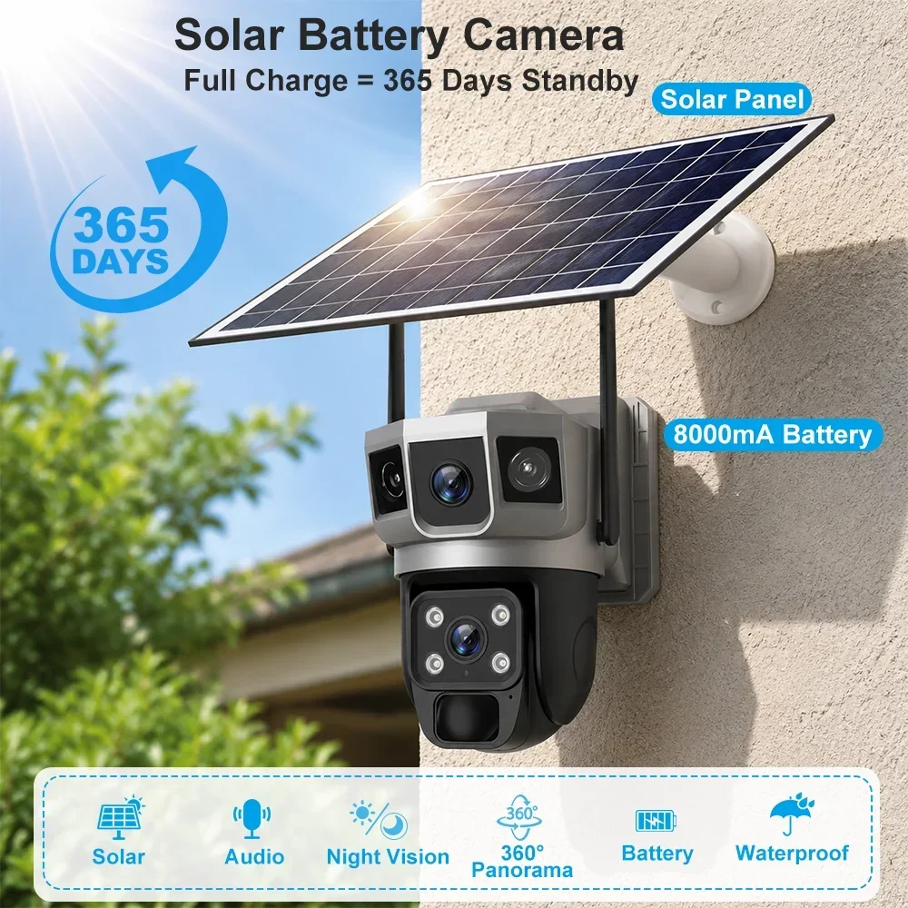 Kamera V380 4K z trzema ekrana – Home Security And Monitoring recenzja i cena