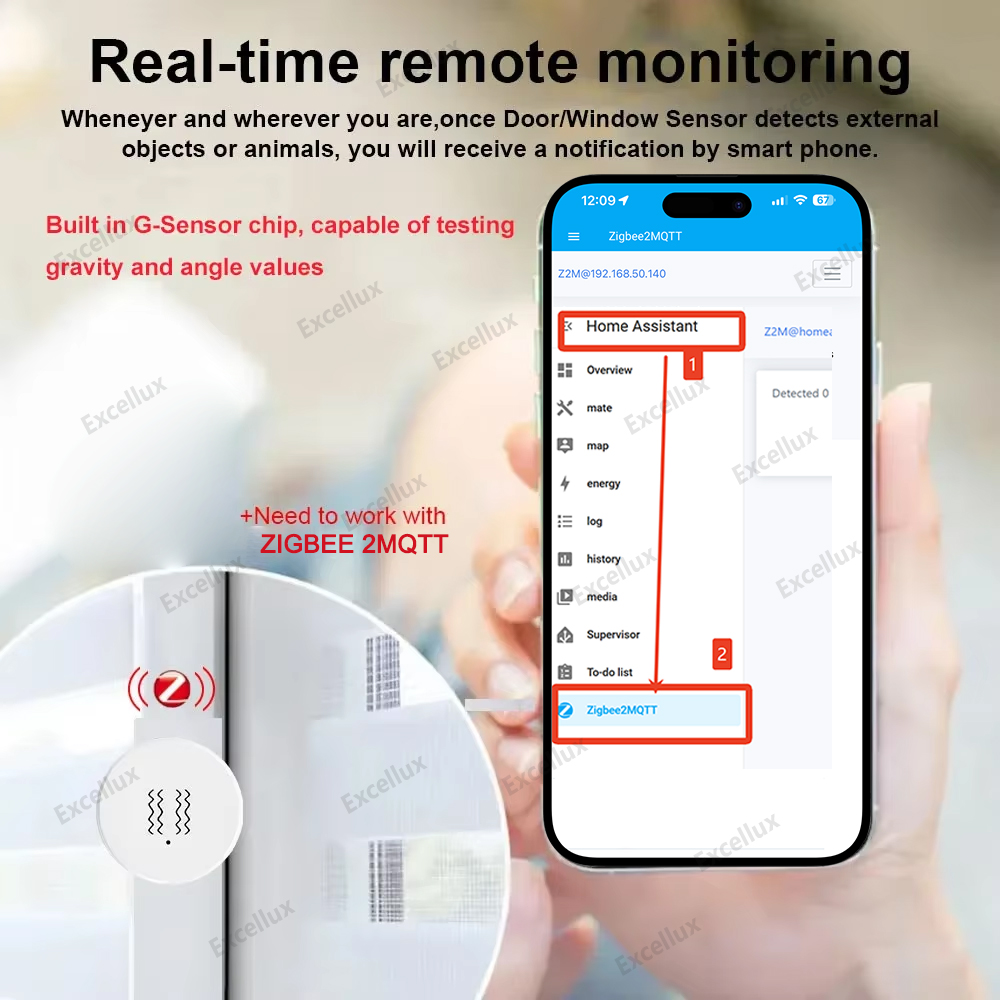 Czujnik wibracji Zigbee 3.0 Sm – Home Security Gadgets recenzja i cena