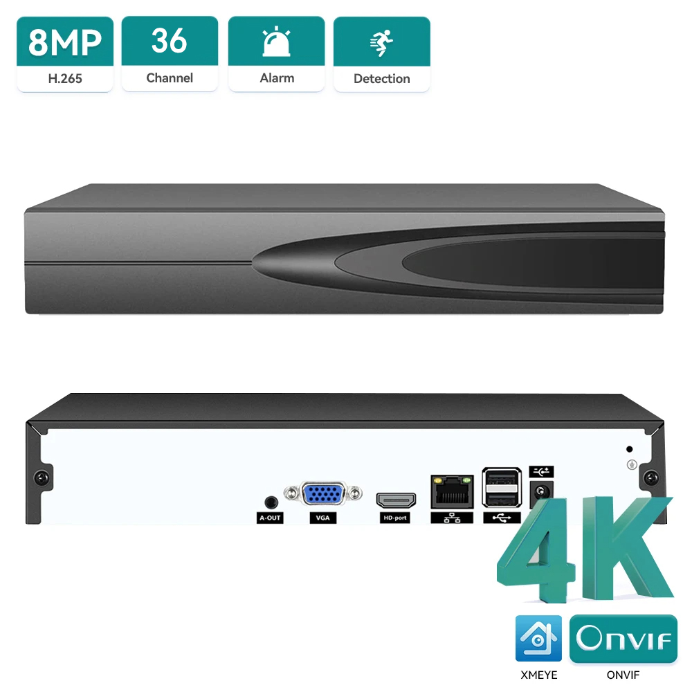 Rejestrator sieciowy 4K ONVIF  – Home Security Gadgets recenzja i cena