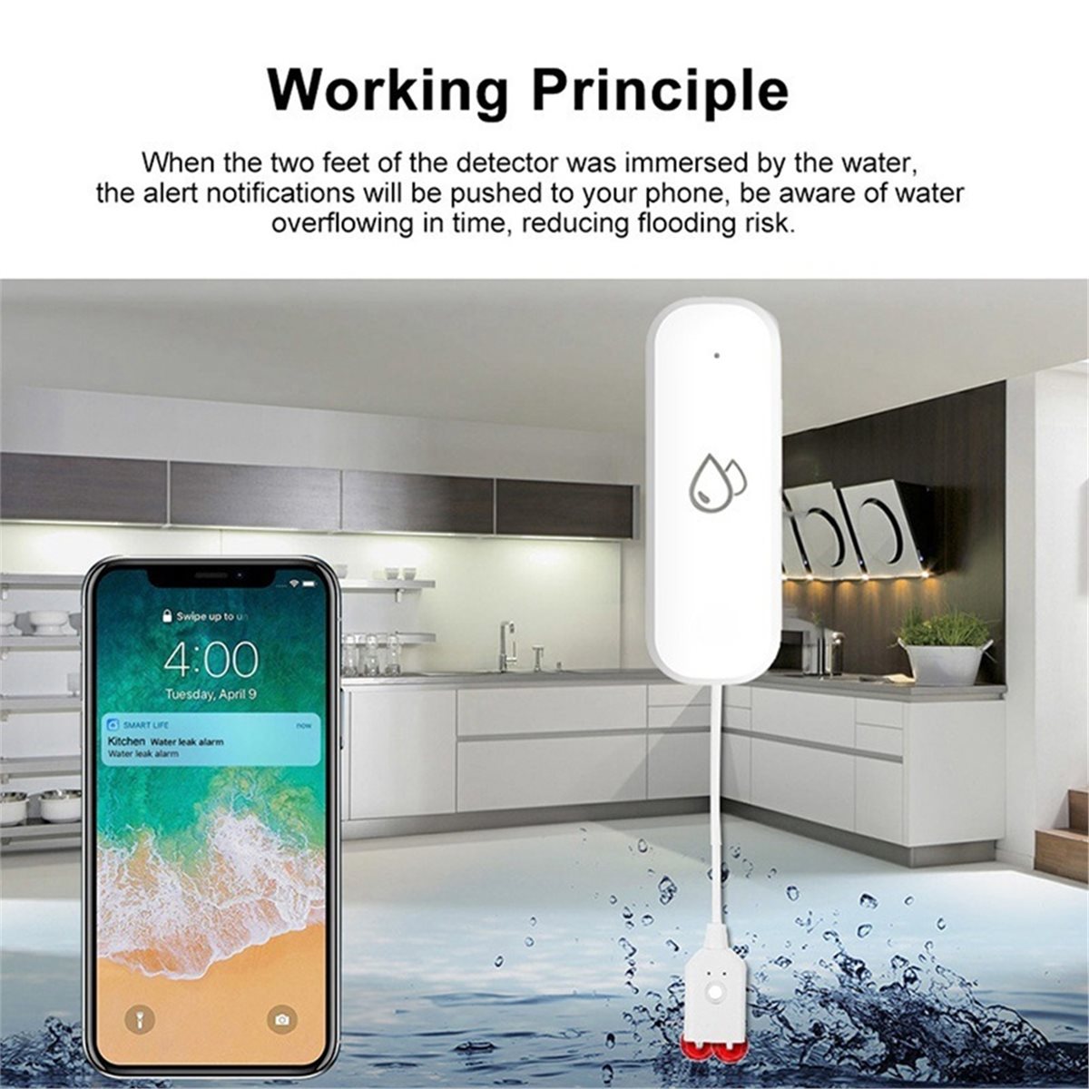 Kompatybilny czujnik wycieku w – Home Security Usa recenzja i cena